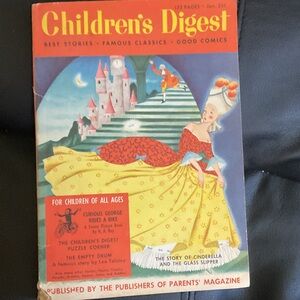 Vintage Storybook Magazine - Yellow & Red Cover